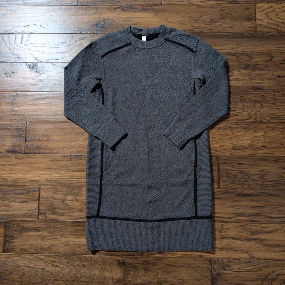 Lululemon On Repeat Dress heathered core dark grey size 6 - Picture 2 of 16